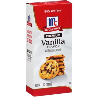 McCormick Premium Vanilla Flavor Artificially แม็คคอร์มิคพรีเมี่ยมวานิลลา🇺🇸 59ml.