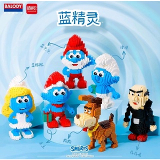 เลโก้นาโนSize XL - Balody 18348-18356 The Smurfs