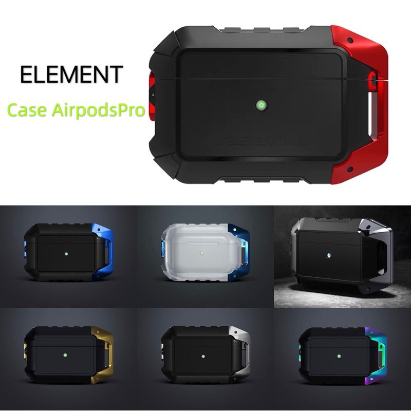 N080 ELEMENT AirPods AirPods Pro CASE พร้อมส่ง! เคสAirpods สีมากมาย เคสหูฟังไร้สายI9s/i11/i12 เคส ai