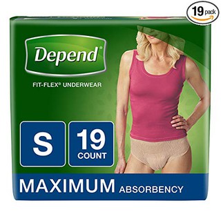 Depend : DPNWOMEN-S* กางเกงชั้นในสำหรับผู้กลั้นปัสสาวะไม่อยู่ FIT-FLEX Incontinence Underwear Women-S