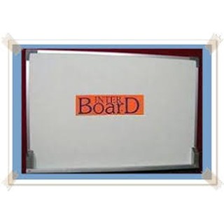 กระดานไวท์บอร์ด Inter board(อินเตอร์ บอร์ด) ขนาด 30 x 40 ซม. ธรรมดา (1 กล่อง/4 แผ่น)