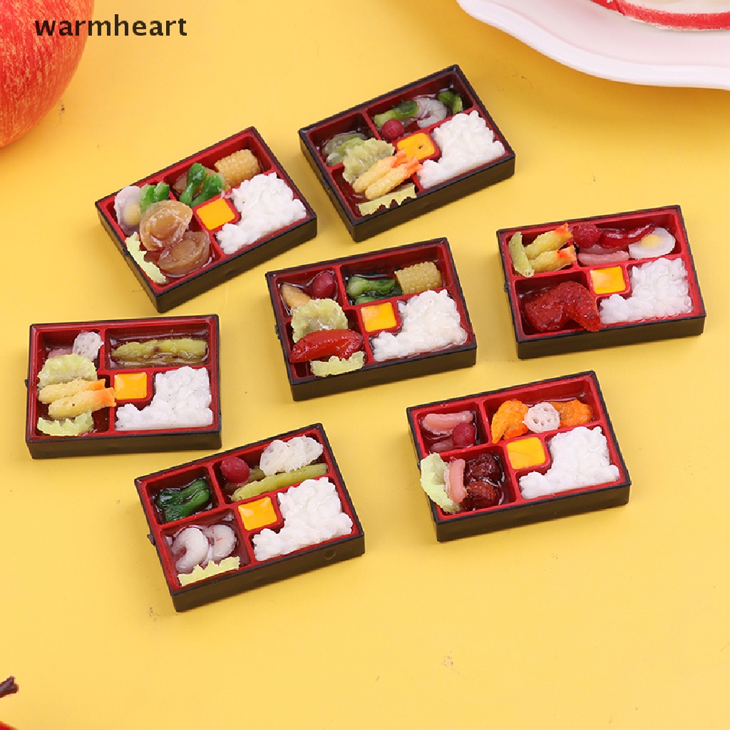 (warmheart) กล่องอาหารญี่ปุ่น แบบเร็ว 1:12 สําหรับตกแต่งบ้านตุ๊กตา