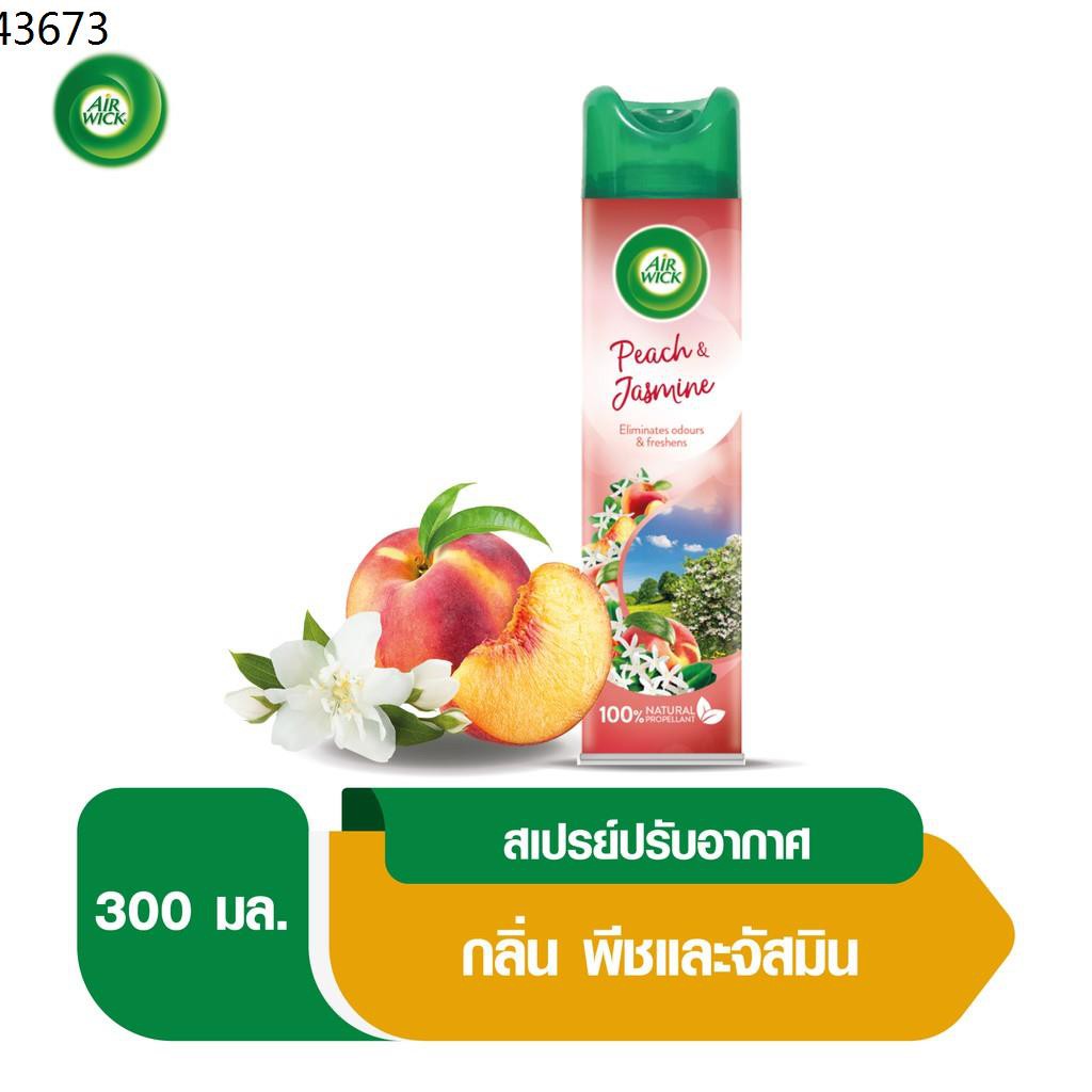 airwick เครื่องสเปรย์ปรับอากาศ สเปรย์ปรับอากาศ ▼AirWick แอร์วิค สเปรย์ปรับอากาศ กลิ่นพีชและจัสมิน 30