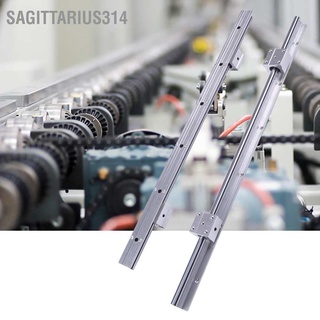 Sagittarius314 เพลาไกด์รางแบริ่ง Sbr12-600 มม. 12 มม. 2 ชิ้น และบล็อก Sbr12Uu 4 ชิ้น