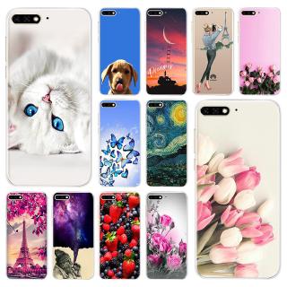 เคสโทรศัพท์ซิลิโคนแบบนุ่มสําหรับ huawei y 7 y 7 prime pro 2018