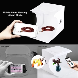 🎁COD🎁LED สตูดิโอถ่ายภาพ มีพื้นหลังให้มา 6สี กล่องถ่ายภาพ กล่องไฟถ่ายภาพ Light Box Studio สตูดิโอ