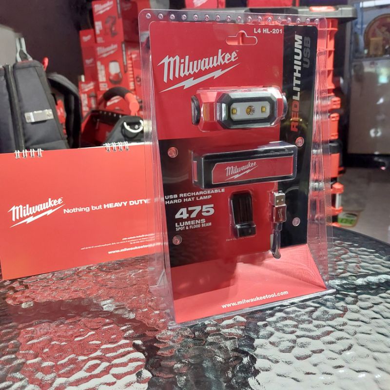 ไฟฉายคาดหัว Milwaukee L4 HL-201 (Head Light) แบบใช้ REDLITHIUM™