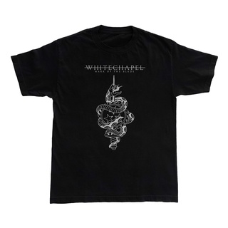 เสื้อยืด แบบหนา พิมพ์ลายวง Whitechapel Deathcore Mark of the Blade สําหรับผู้ชาย