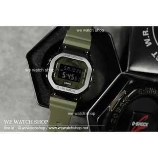 G-SHOCK ของแท้ CMG รุ่น GM-5600B-3DR สีดำ สายเขียวเข้ม รับประกันศูนย์ CMG