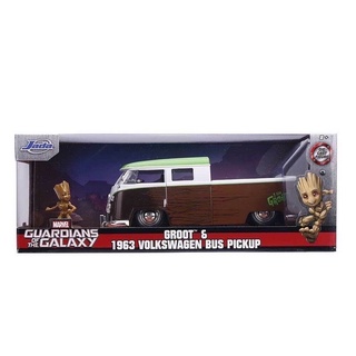 โมเดลรถ 1/24 Groot &amp; 1963 Volkswagen Bus Pickup [JADA]