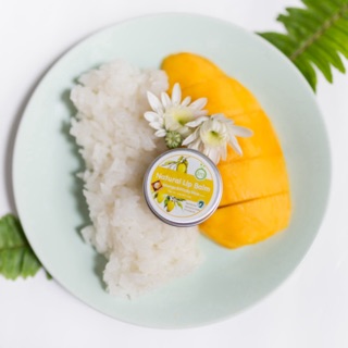 Ira Natural Lip Balm กลิ่น ข้าวเหนียวมะม่วง ลิปแก้ปากดำ ลิปบาล์มไอรา ลิปมันแก้ปากดำ ลิปออแกนิค ลิปบาล์มออแกนิค