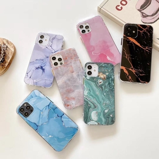 Colourful Marble Phone Case For IPhone 11 12 Pro Max Tempered Glass Protective Case For IPhone XS Max XR X 7 8 Plus SE2 2020 Cover