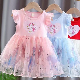 👗PRINCESS KESLI👗ชุดเจ้าหญิง Frozen Baby 🍒 ชุดเด็กสาวน้อย 🍒 ชุดเดรสแขนสั้นเด็กผู้หญิง Aisha / 1-7 ปี【เดลิเวอรี่ในประเทศไท