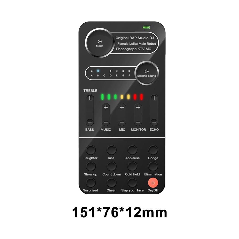 à¹„à¸¡à¹‚à¸„à¸£à¹‚à¸Ÿà¸™Universal Voice Changer Mini Sound Card ...