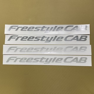 สติ๊กเกอร์* Freestgle CAB ติดข้างแคป รถ  MAZDA มี 2 สี / สีอ่อน / สีเข้ม / ราคาต่อคู่ มี 2 ชิ้น