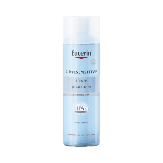 Eucerin UltraSENSITIVE [HYALURON] Toner 200ml (ยูเซอริน โทนเนอร์เอสเซ้นส์ผสานไฮยาลูรอน เติมความชุ่มชื้น บำรุงผิวหน้า)