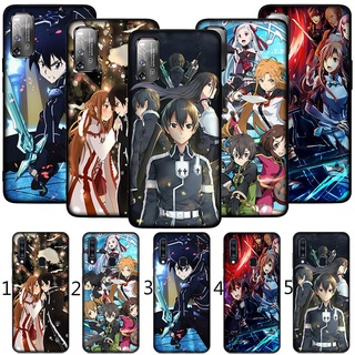 เคสโทรศัพท์มือถือ Tpu นิ่ม แบบบาง พิมพ์ลาย Sword Art Online T1 สําหรับ Samsung Galaxy A9 A8 A7 A6 A8+ A6+ Plus 2018 Quantum 2 M20 M30