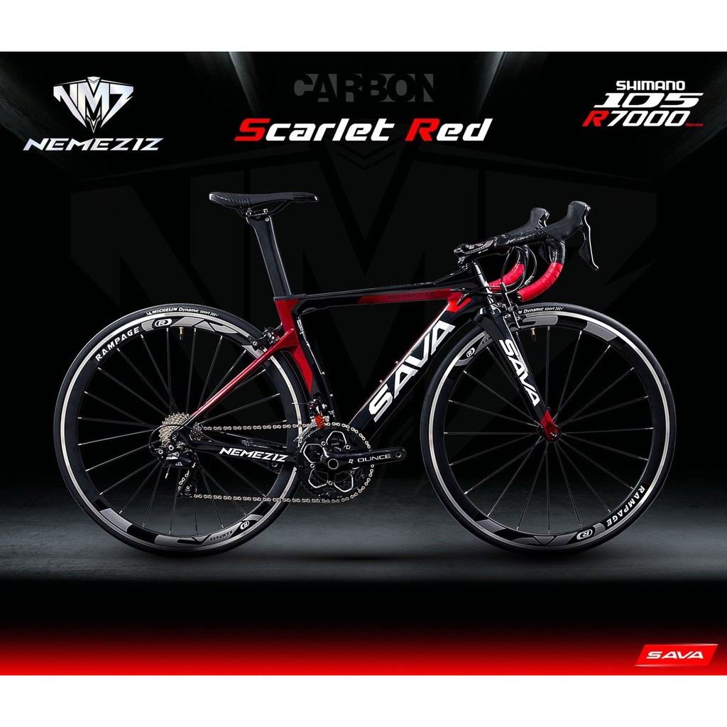 จักรยานเสือหมอบ SAVA NEMEZIZ CARBON 22 speeds ชุดเกียร์ 105 R7000