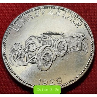 เหรียญต่างประเทศ เยอรมัน ปี 1929 Shell Token Famous Sports Cars Bentley 4,5 liter หายาก