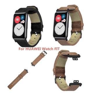 สายนาฬิกาข้อมือหนัง Pu สําหรับ Huawei Watch Fit Smart Wristband