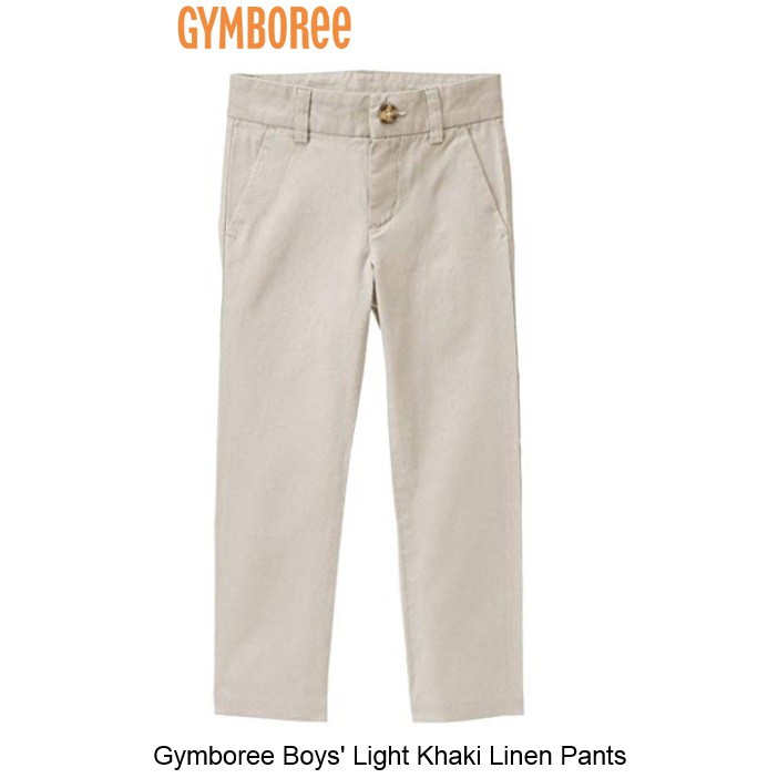 Boys' Khaki Linen Pants แบรนด์ Gymboree พร้อมส่ง