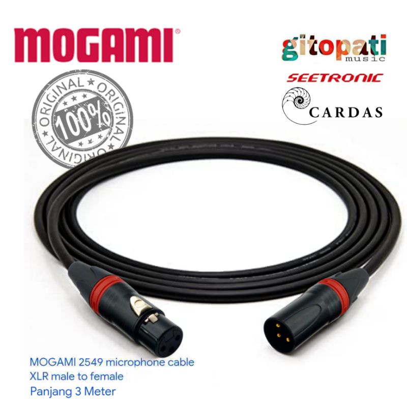 MOGAMI 2549 vs XLR ตัวผู้เป็นตัวเมีย ชุบทองซีทรู 3 เมตร