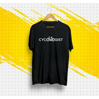 เสื้อยืดผ้าฝ้ายพิมพ์ลายCycologist Fun Psychology Cycling เสื้อยืดใหม่ Cycling Enthusiast เสื้อยืด Hot บุคลิกภาพ tee