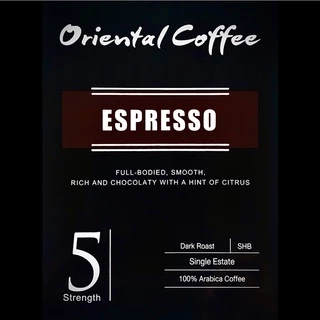 Espresso กาแฟอราบิก้า 100% คั่วเข้ม เบอร์ 5 ขนาด 500กรัม Single Origin กาแฟแม่จันใต้ คั่วสดใหม่