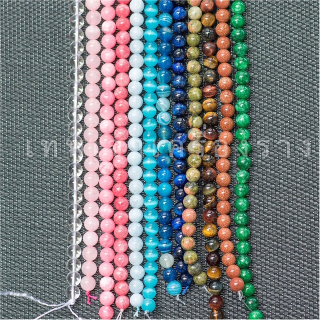 หินแท้ % หินนำโชค8มิล เส้นยาว45-50เม็ด Sale #ราคาส่ง #ไม่จำกัด