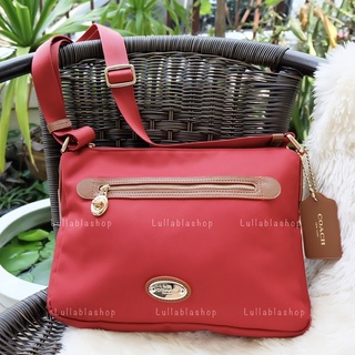 (แท้) COACH Sawyer Crossbody งานช้อป F37239 Red -ครอสบอดี้  สีแดง **สินค้าอยู่ไทย