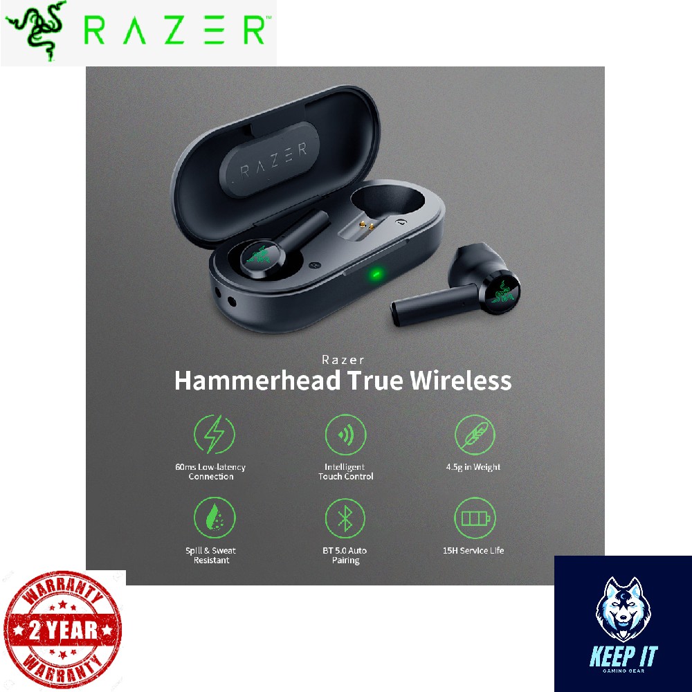 ชุดหูฟังบลูทูธ Original Razer HammerHead BT - listening.th - ThaiPick