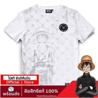 【ONEPIECE STORE】เสื้อวันพีช ลายลิขสิทธิ์แท้  เสื้อยืดลายการ์ตูน  one piece DOP-852-WH