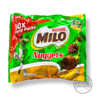 Milo nugget ไมโลนักเก็ตช็อกโกแลตเคลือบไมโล 10 ซอง