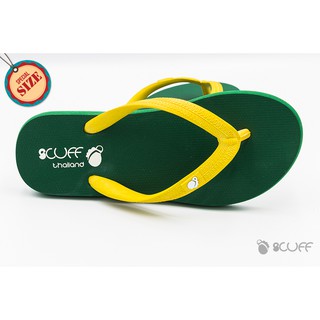 SCUFF &gt;&gt; Special Size &lt;&lt; รองเท้าแตะ พื้นเขียวขี้ม้า หูเหลือง สำหรับผู้ที่ต้องการรองเท้าแตะคู่ใหญ่