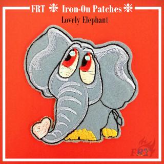 ☸ Animals - Lovely Heart Elephant Patch ☸ 1Pc Cute Cartoon Animals Diy Sew on Iron on Patch