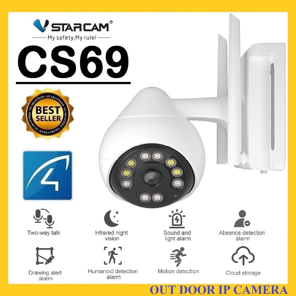 VSTARCAM CS69 SUPER HD 1296P 3.0MegaPixel H.264+ WiFi iP Camera กล้องวงจรปิดไวไฟ กล้องวงจรปิดไร้สาย