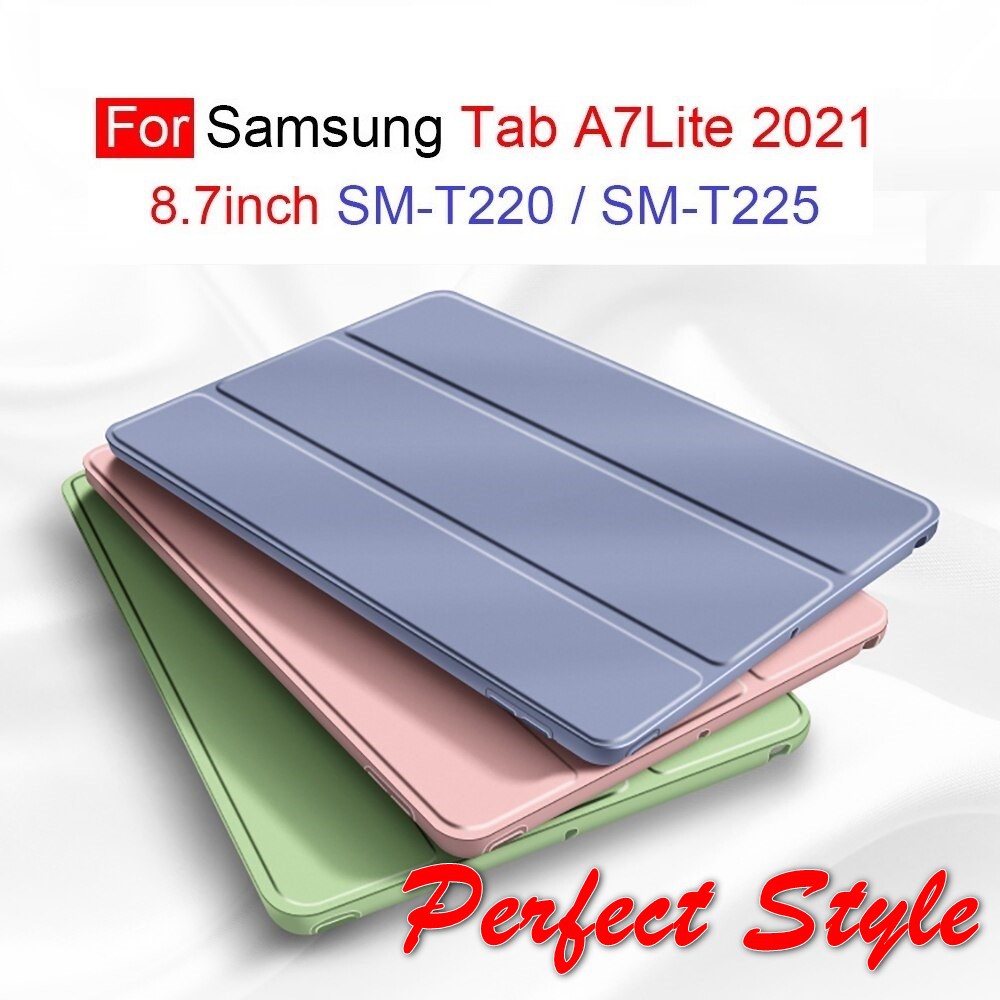 SAMSUNG กรณีแท็บเล็ตสําหรับSamsung Galaxy Tab A7 Lite 2021 8.7 T220 T225 A7 T505 T500 Anti-Fingerpri