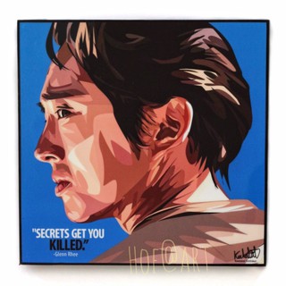 Glenn Rhee เกล็น รี ซีรีส์ The Walking Dead เดอะวอคกิ้งเดด series รูปภาพ​ติดผนัง pop art กรอบรูป แต่งบ้าน ของขวัญ รูปภาพ