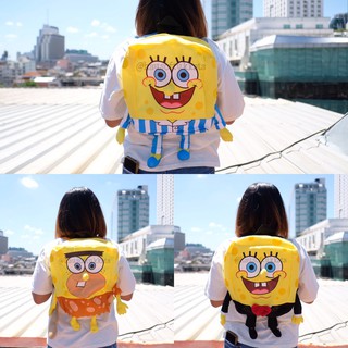 กระเป๋าเป้ SpongeBob สปอนบ๊อบ ชุดแฟนซี 12นิ้ว Sponge Bob Square Pants สปอนจ์บ๊อบ