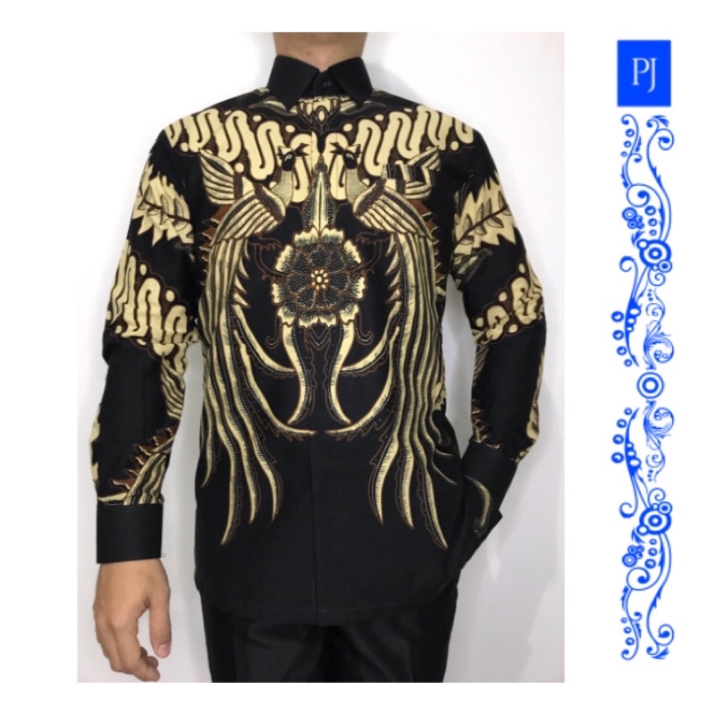 KATUN [VERY LIMITED ITEM] เสื้อเชิ้ตบาติกออฟฟิศผู้ชายทําจากผ้าฝ้ายพรีเมียมตัด