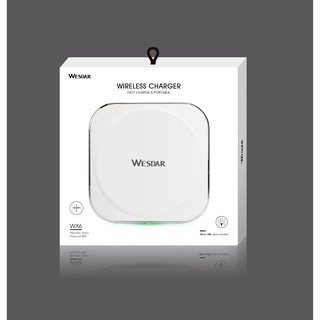 หัวชาร์จไร้สาย Wesdar-WX6 Wireless Charger (White)