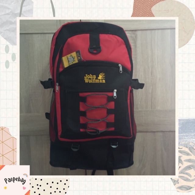 กระเป๋าเป้ johnwolfman กระเป๋าเดินทาง กระเป๋าใส่เสื้อผ้า ราคาถูก backpack (PB18)