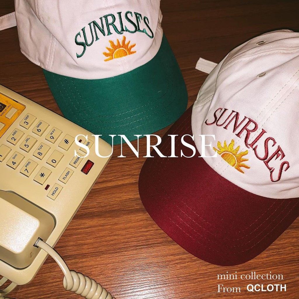 QCLOTH พร้อมส่ง!! หมวก Sunrise Club - Cap
