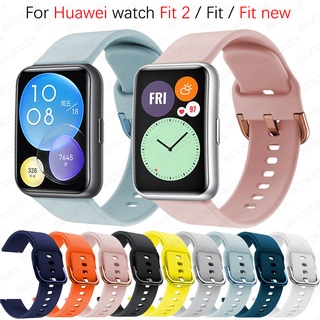 สายนาฬิกาข้อมือซิลิโคน แบบนิ่ม สําหรับ Huawei watch Fit 2 Fit Fit