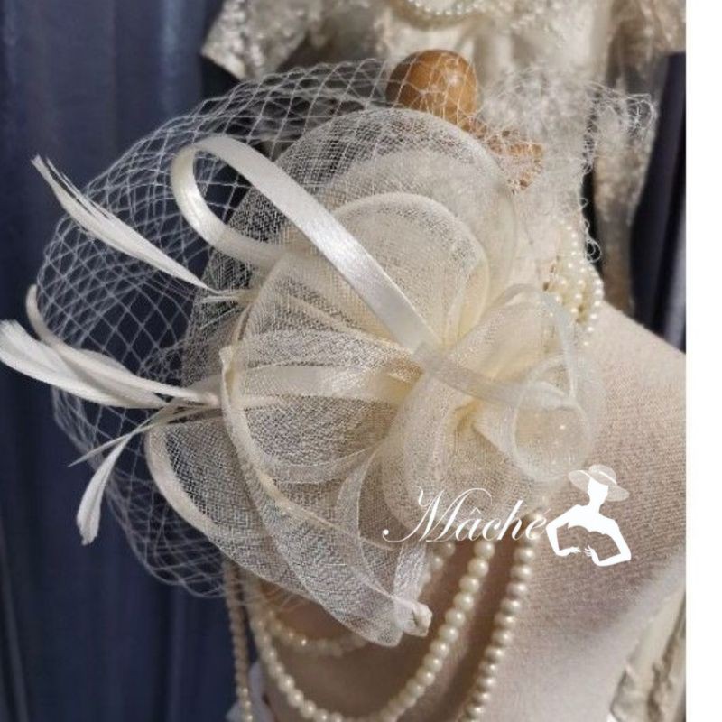 หมวกกิ๊บแนวผู้ดีอังกฤษ fascinator​ ​ใส่ออกงาน set N008