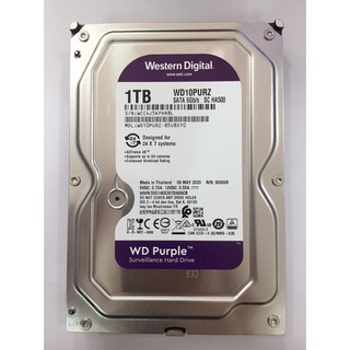 1TB HDD (ฮาร์ดดิสก์) WD PURPLE SATA3 ( WD10PURX )