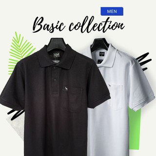 เสื้อโปโล Geeko - Basic collection | ผู้ชาย | ดำ/ขาว