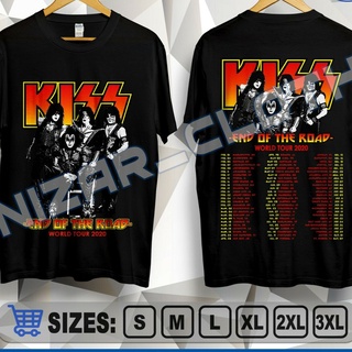 Kiss Tour 2020 end of The Road Final World date เสื้อยืดวงร็อค s 3XL