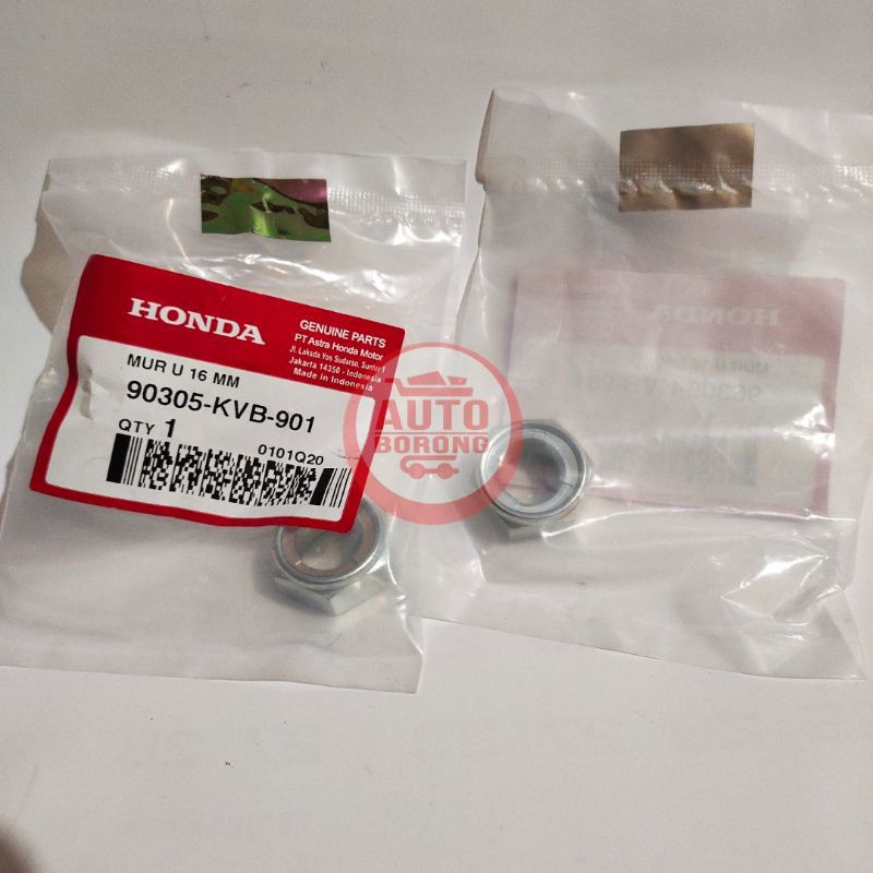 น๊อตล้อหลัง All Matic Nut U 16 mm 90305KVB 901 Honda ของแท้ Part
