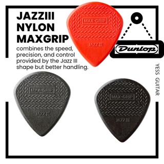 ปิ๊กDunlop รุ่น JazzIII Max grip  1.38 mm jazz III